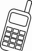 Image result for Cell Phone Clip Art Black and White