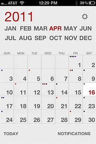 Image result for iPhone Calendar Month View