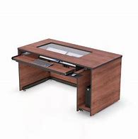 Image result for Desk with Recessed Monitor