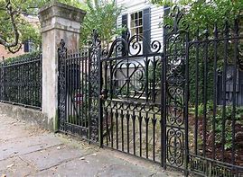 Image result for Wrought Iron Garden Fence