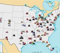 Image result for NCAA Division 1 Football Map