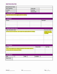 Image result for Business Meeting Notes Template