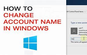 Image result for Change Your Account Name