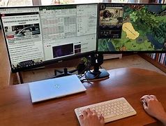 Image result for Dual Monitor Laptop