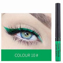 Image result for Green Liquid Eyeliner Makeup