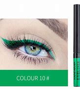 Image result for Green Liquid Eyeliner