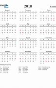Image result for 2018 Calendar Canada