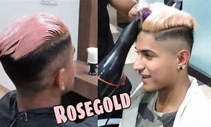 Image result for Rose Gold Hair Men