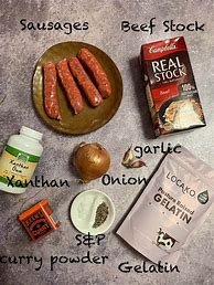 Image result for Curried Sausages