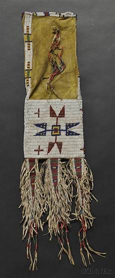 beadwork sioux lakota beaded hide pipebag c last quarter 19th century beadwork sioux lakota beaded hide pipebag c last quarter 19th century