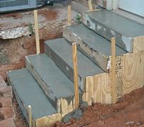 Image result for how to build concrete steps