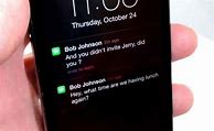 Image result for Image of iPhone SMS Message On Lock Screen