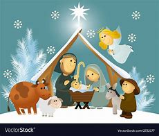 Image result for Christmas Nativity Scene Cartoon