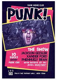 Image result for Punk Show Flyer