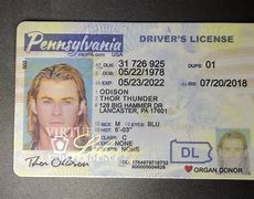Image result for Pennsylvania Fake ID
