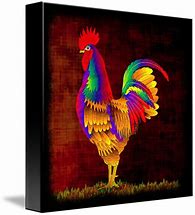 Image result for Colorful Watercolor Rooster Paintings
