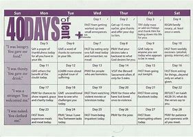 Image result for 40 Days of Prayer Calendar