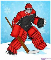 Image result for Cartoon Hockey Goalie Drawing