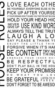 Image result for My House Rules Printable