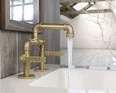 Image result for Industrial Style Bathroom Faucets