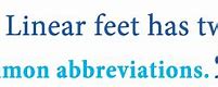 Image result for 1 Linear Foot
