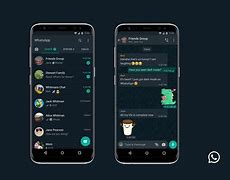 Image result for Whats App Template Dark Mode