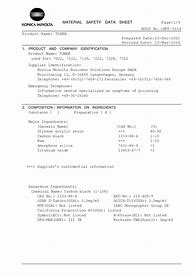 Image result for Sharp Toner MSDS Sheets