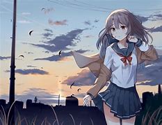 Image result for Cute Anime Girl with School Uniform