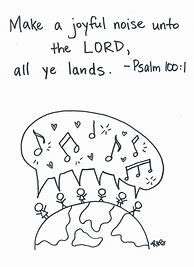 Image result for Psalm 100 Coloring Page