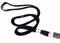 Image result for Black Lanyard with Bulldog Clip