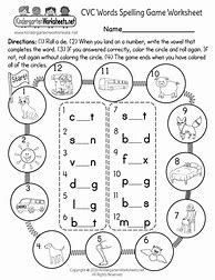 Image result for Spelling Worksheets for Kindergarten