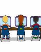 Image result for Kids and Computer Cartoon