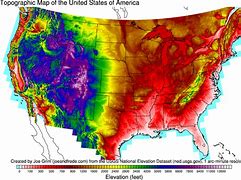 Image result for Us Topographic Map United States