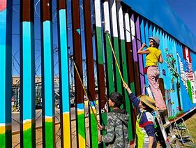 Image result for Border Wall Painting