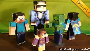 Image result for Papercraft Minecraft Game