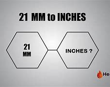 Image result for 21Mm to Inches