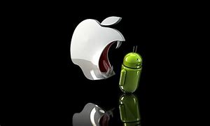 Image result for Apple vs Android Logo