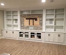 Image result for Basement TV Room Ideas Brick Accent Wall