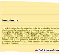 Image result for inmodestia