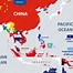 Image result for Asia Map with Flags