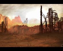 Image result for Post-Apocalyptic Concept Art Desert