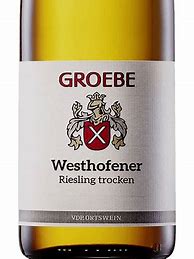 Image result for Groebe Westhofener Kirchspiel Riesling Grosses Gewachs
