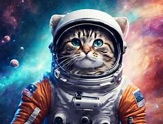 Image result for Space Cat Canvas Art