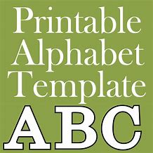 Image result for Alphabet Stencils Printable Templates
