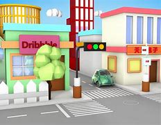 Image result for Small Town Cartoon Simple