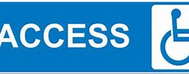 Image result for Wheelcahair Access Sign