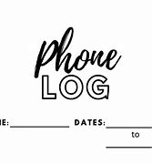 Image result for Printable Phone Log Messages