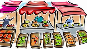 Image result for Food Market Illustration