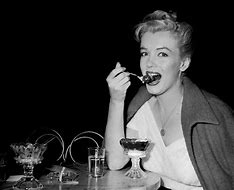 Image result for Marilyn Monroe Eating