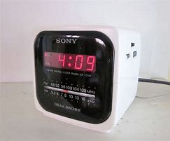 Image result for Sony Clock Radio White